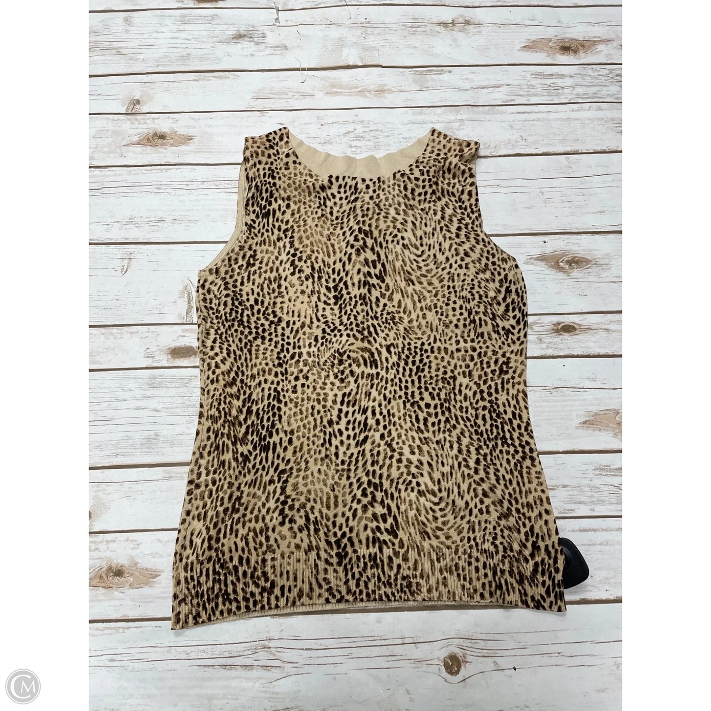 Top Sleeveless By Judith Hart In Animal Print, Size: Mp