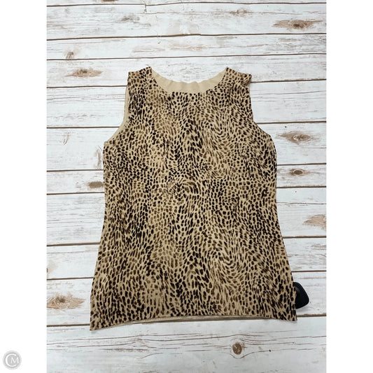 Top Sleeveless By Judith Hart In Animal Print, Size: Mp