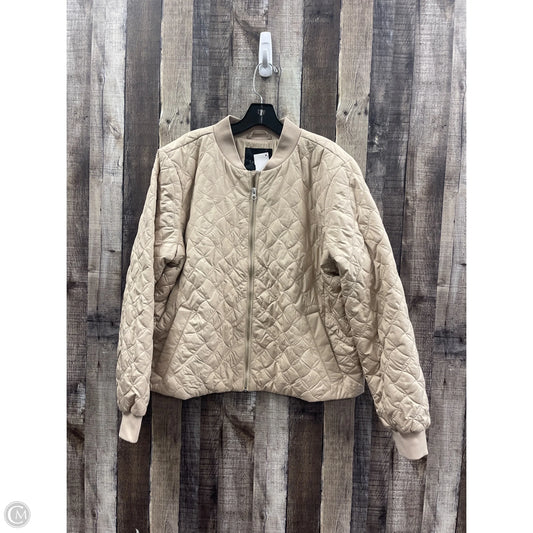 Jacket Puffer & Quilted By Talbots In Tan, Size: Xl