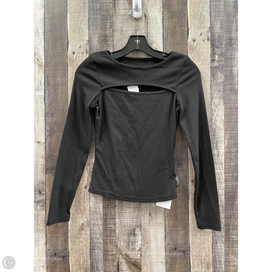 Top Long Sleeve By Cmf In Black, Size: S