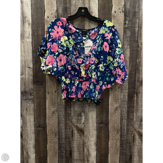 Top Short Sleeve By Forever 21 In Multi-colored, Size: S