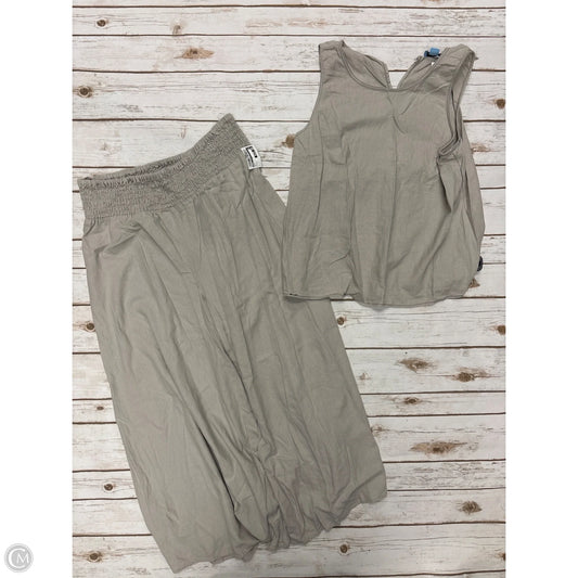 Pants Set 2pc By Cece In Beige, Size: Xl