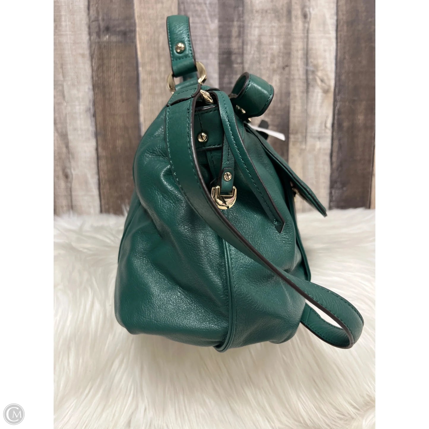 Handbag Leather By B. Makowsky, Size: Large