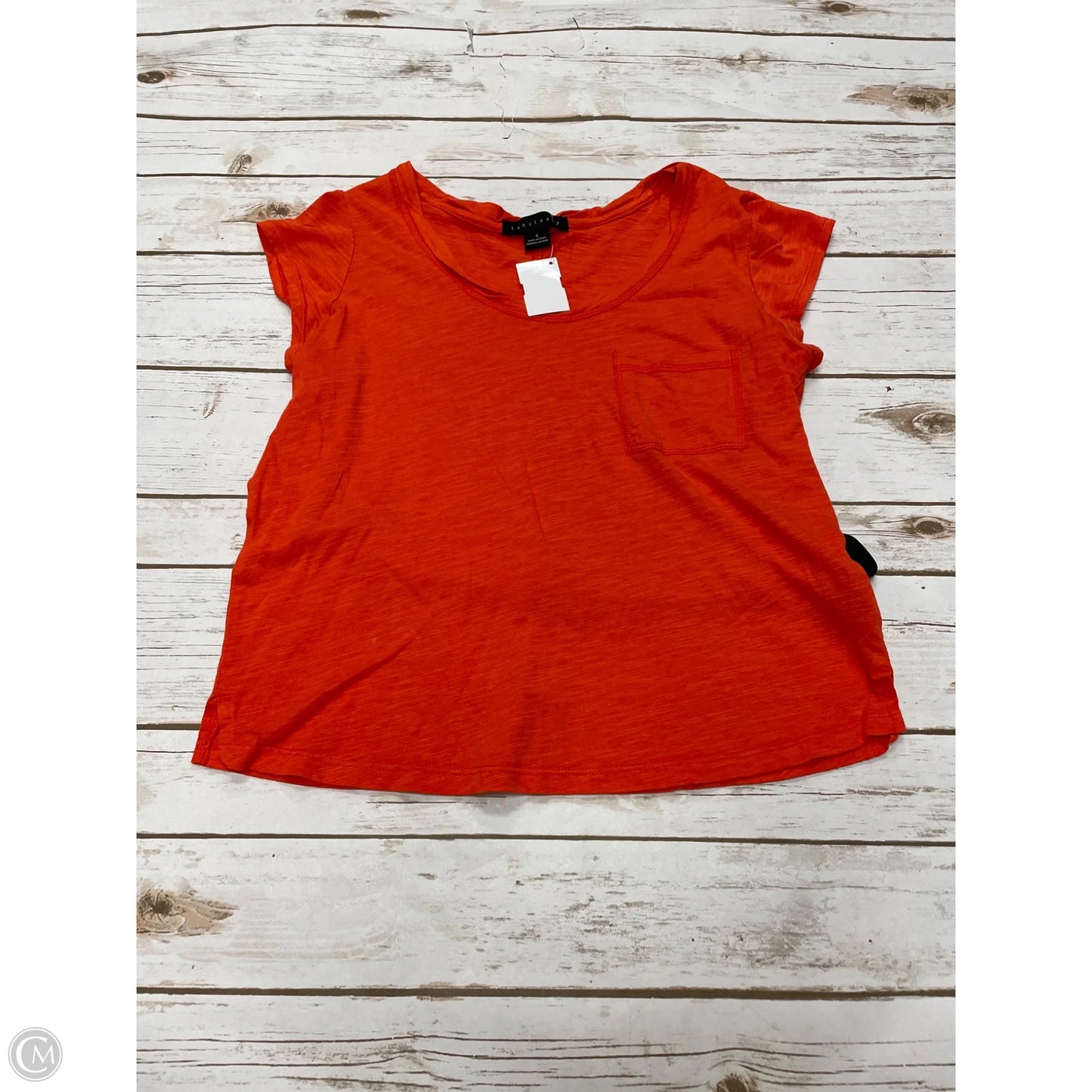 Top Short Sleeve Basic By Sanctuary In Orange, Size: S