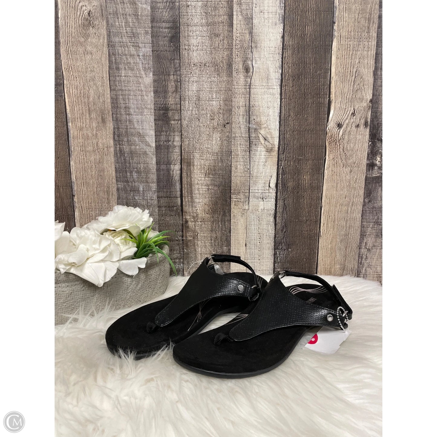 Sandals Flats By Cme In Black, Size: 8