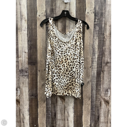 Top Sleeveless By Chicos In Animal Print, Size: Xl