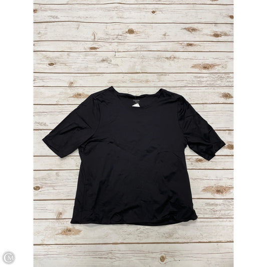 Top Short Sleeve By Ophelia Roe In Black, Size: Xl