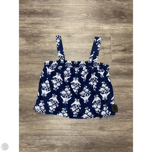 Top Sleeveless By J. Crew In Navy, Size: L