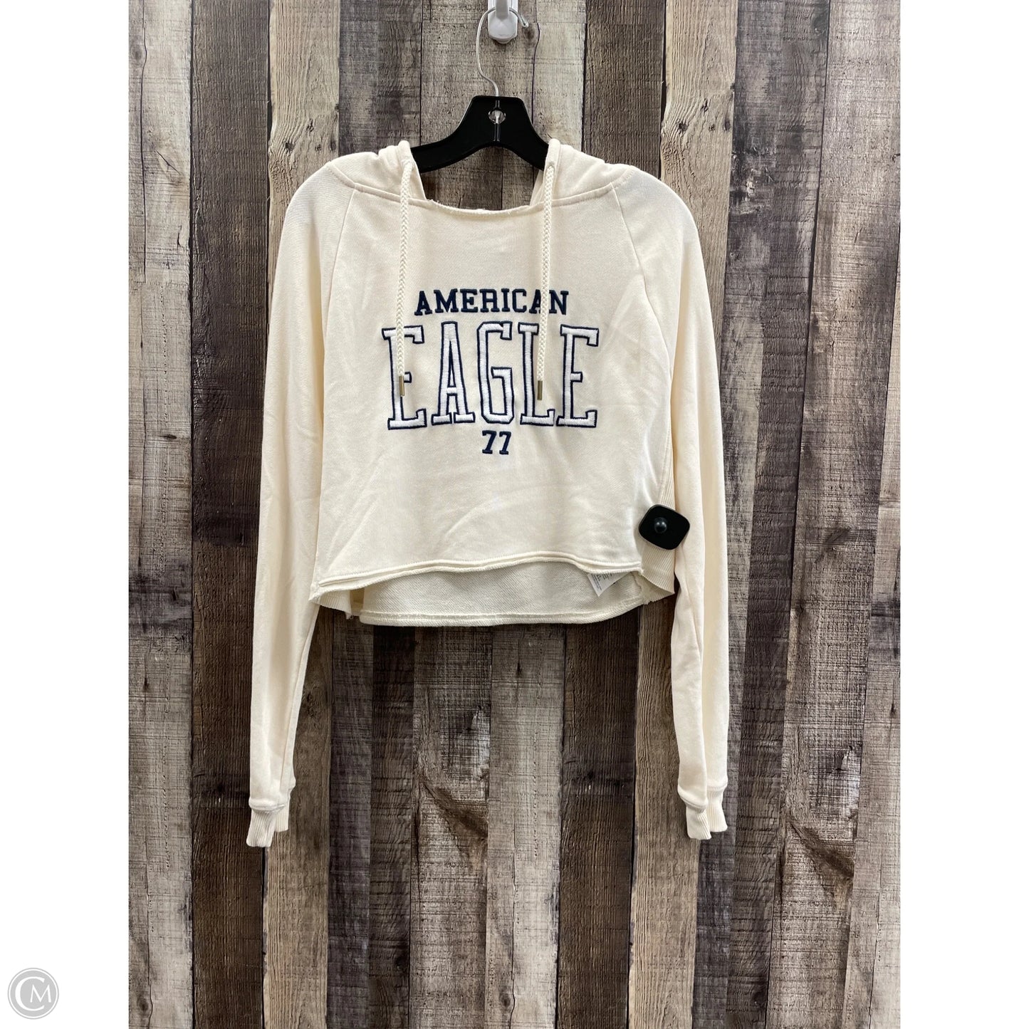 Top Long Sleeve By American Eagle In Cream, Size: S