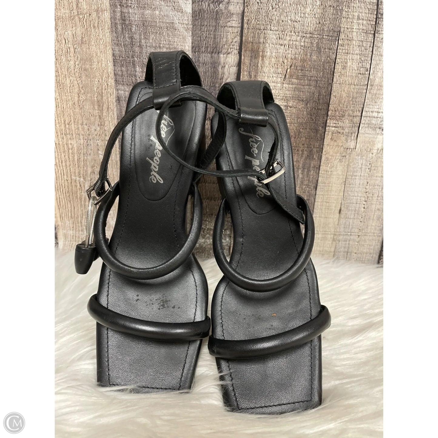 Sandals Heels Block By Free People In Black, Size: 6