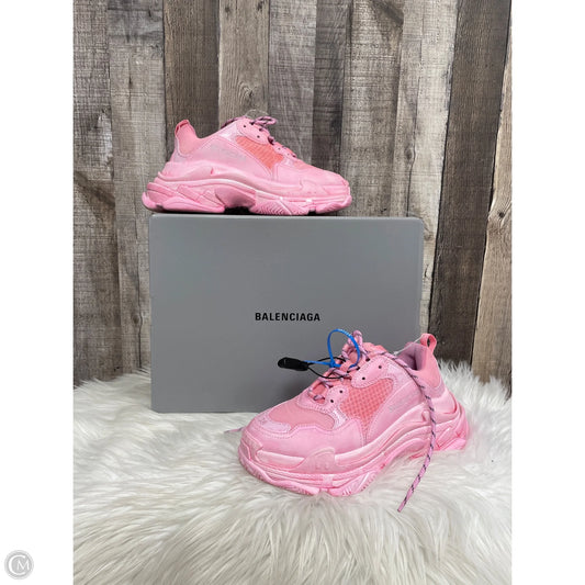 Shoes Luxury Designer By Balenciaga In Pink, Size: 8