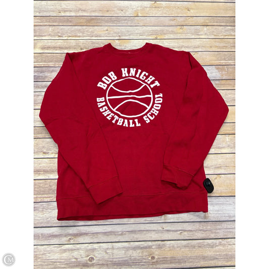 Sweatshirt Crewneck By Cme In Red, Size: L