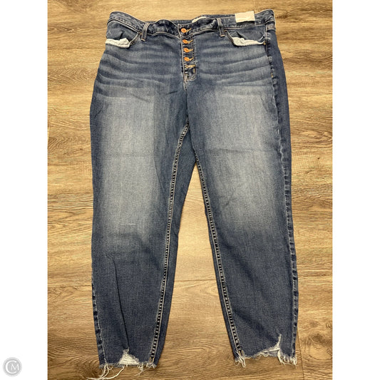 Jeans Skinny By Maurices In Blue Denim, Size: 22