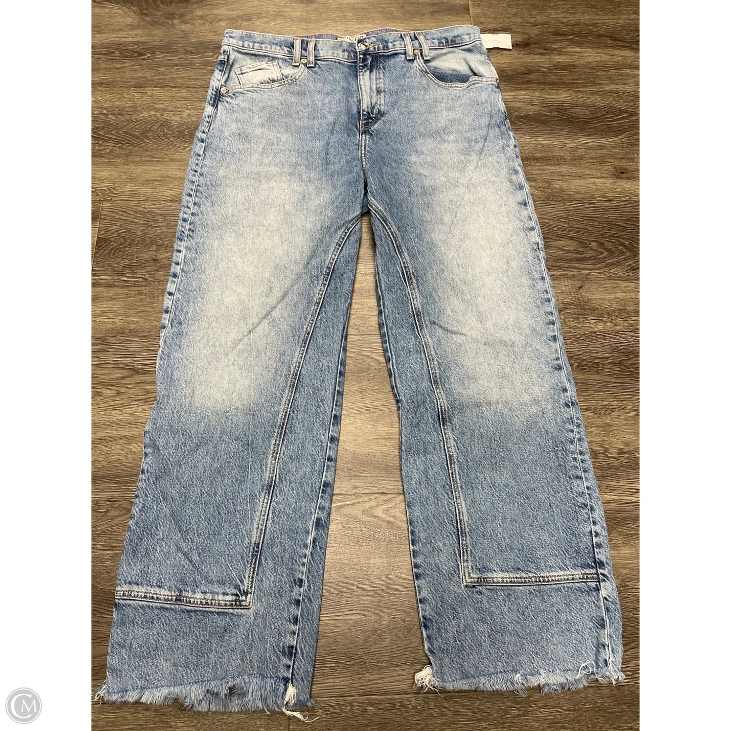 Jeans Wide Leg By We The Free In Blue Denim, Size: 14