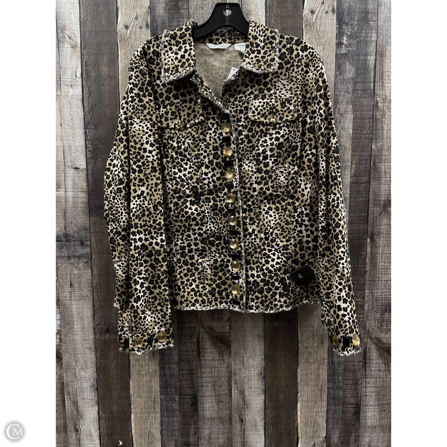 Jacket Other By Laura Ashley In Animal Print, Size: L