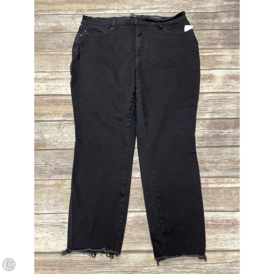 Jeans Skinny By Judy Blue In Black Denim, Size: 20