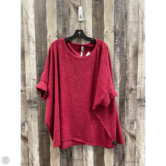 Top Short Sleeve By Cme In Red, Size: 0