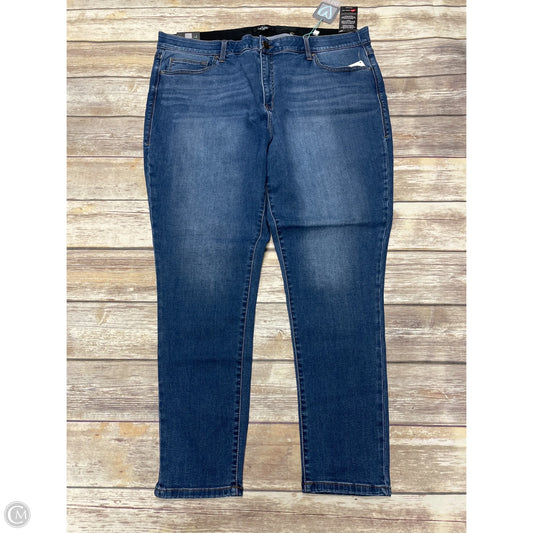 Jeans Straight By Lularoe In Blue Denim, Size: 22