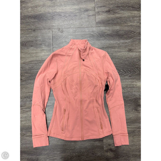 Athletic Jacket By Lululemon In Coral, Size: 6