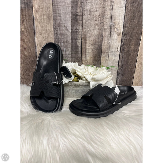 Sandals Flats By Mia In Black, Size: 8
