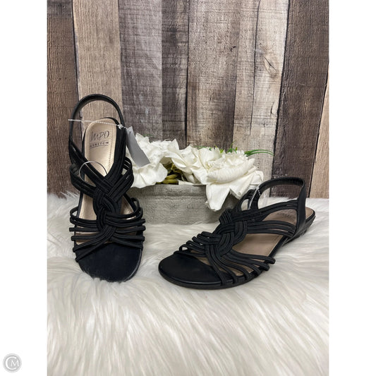 Sandals Flats By Impo In Black, Size: 9.5