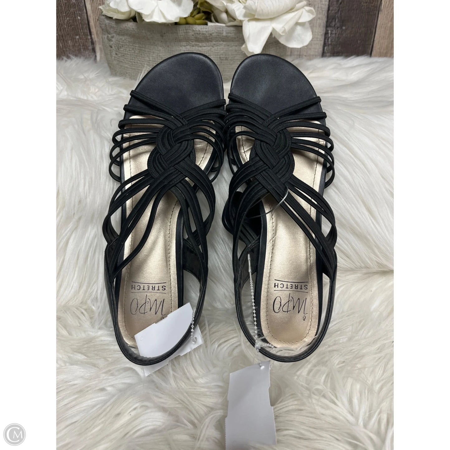 Sandals Flats By Impo In Black, Size: 9.5