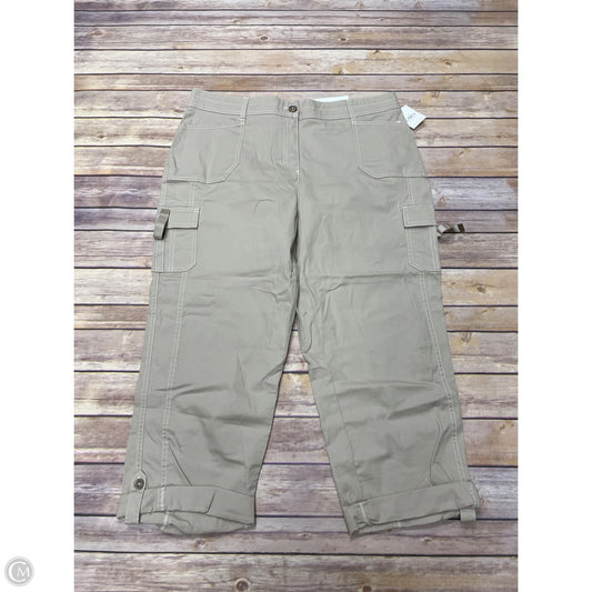 Pants Cropped By Cato In Brown, Size: 16
