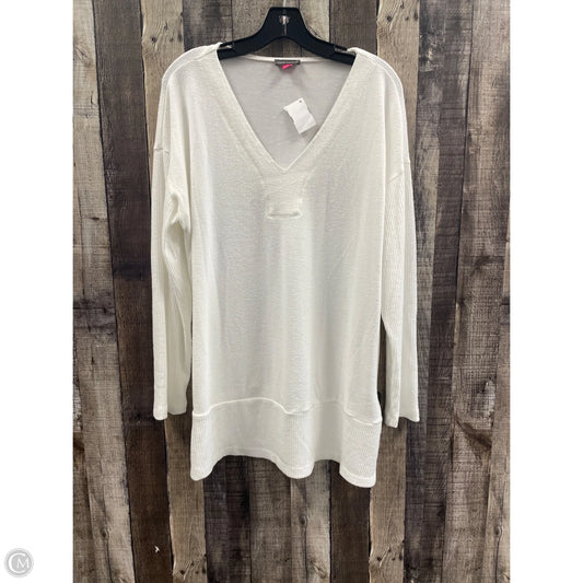 Top Long Sleeve By Vince Camuto In White, Size: L