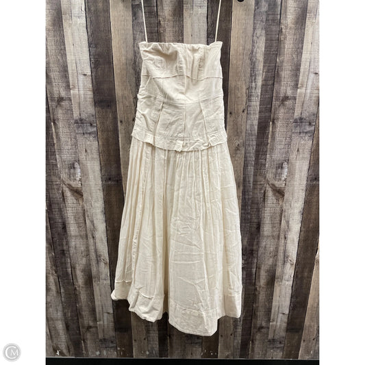 Dress Casual Maxi By Free People In Beige, Size: S