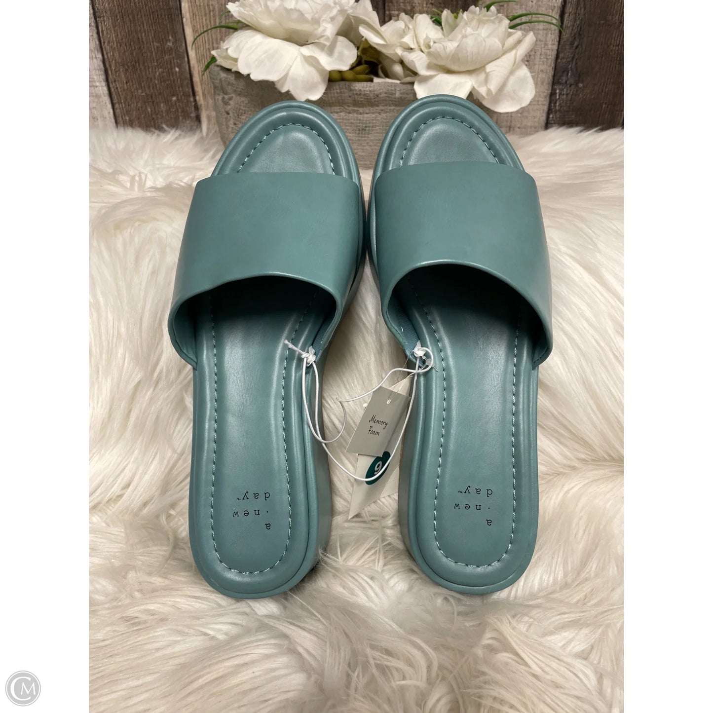 Shoes Flats By A New Day In Blue, Size: 9