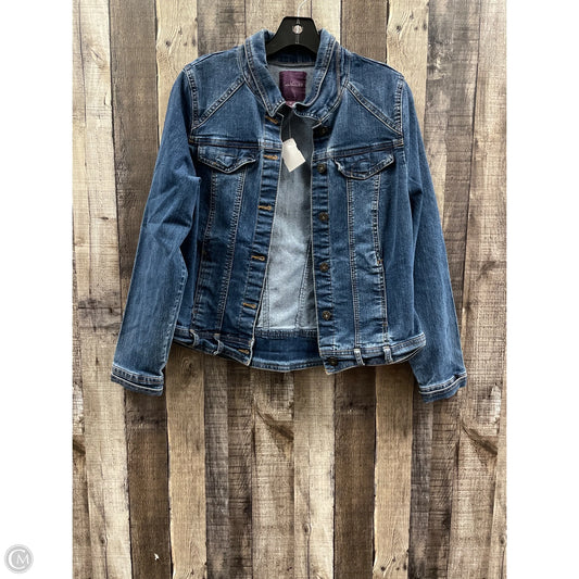 Jacket Denim By Gloria Vanderbilt In Blue Denim, Size: M