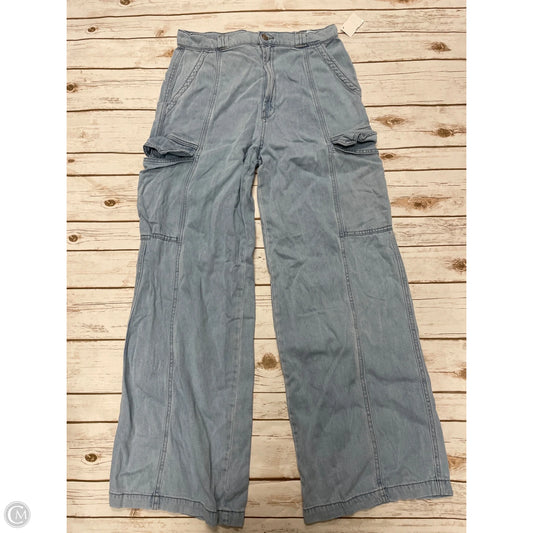 Jeans Wide Leg By Hudson In Blue Denim, Size: 14