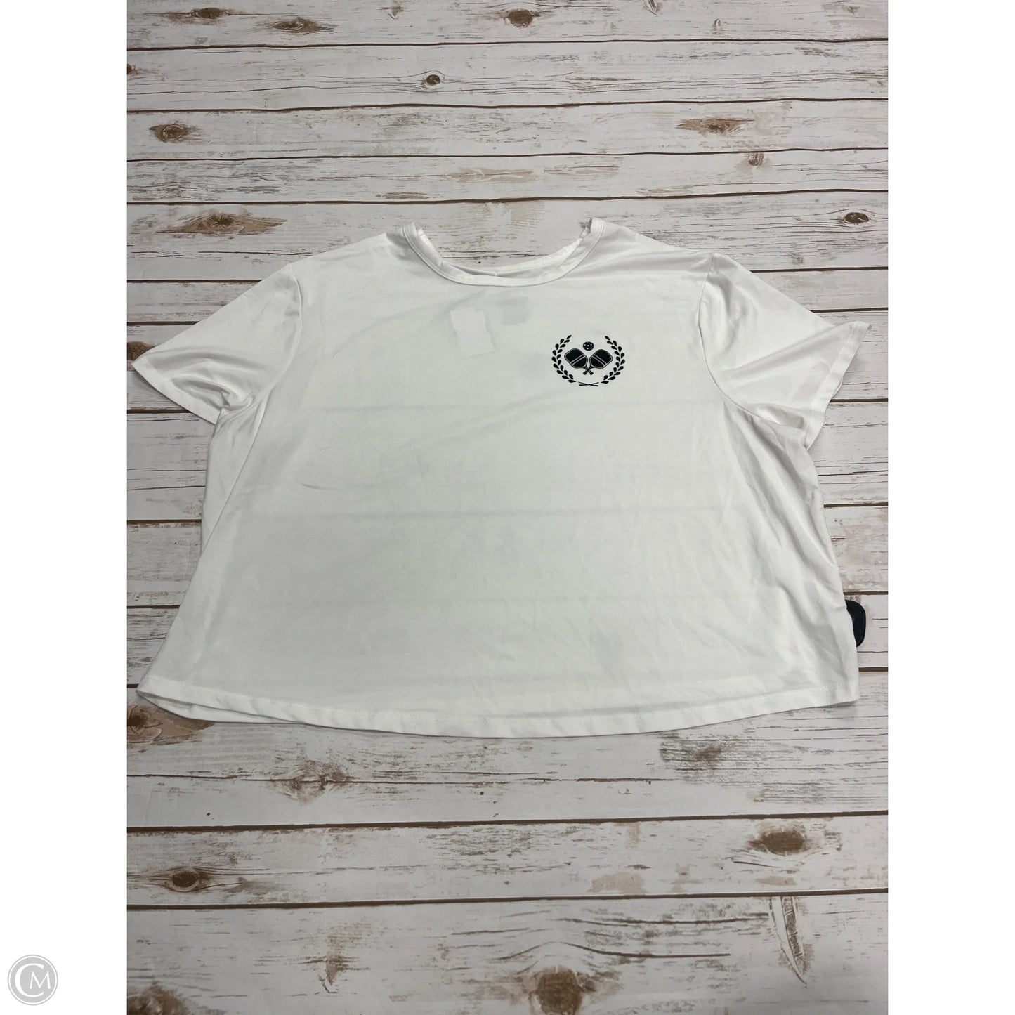 Athletic Top Short Sleeve By All In Motion In White, Size: Xxl
