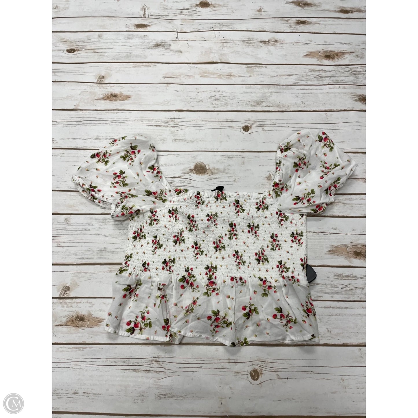 Top Short Sleeve By J. Crew In Floral Print, Size: Xl