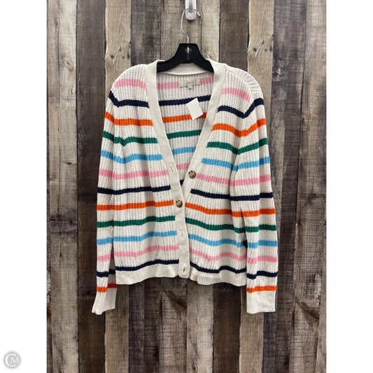 Sweater Cardigan By Loft In Multi-colored, Size: Xl