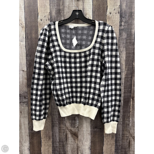 Sweater By Cme In Checkered Pattern, Size: L