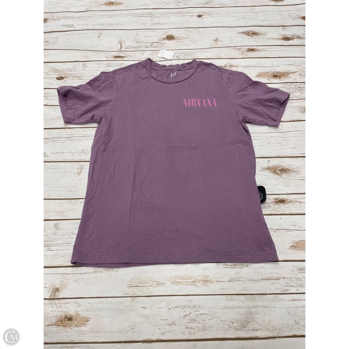Top Short Sleeve Basic By Gap In Purple, Size: Xs