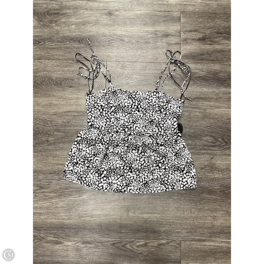 Top Sleeveless By Cme In Black & White, Size: S