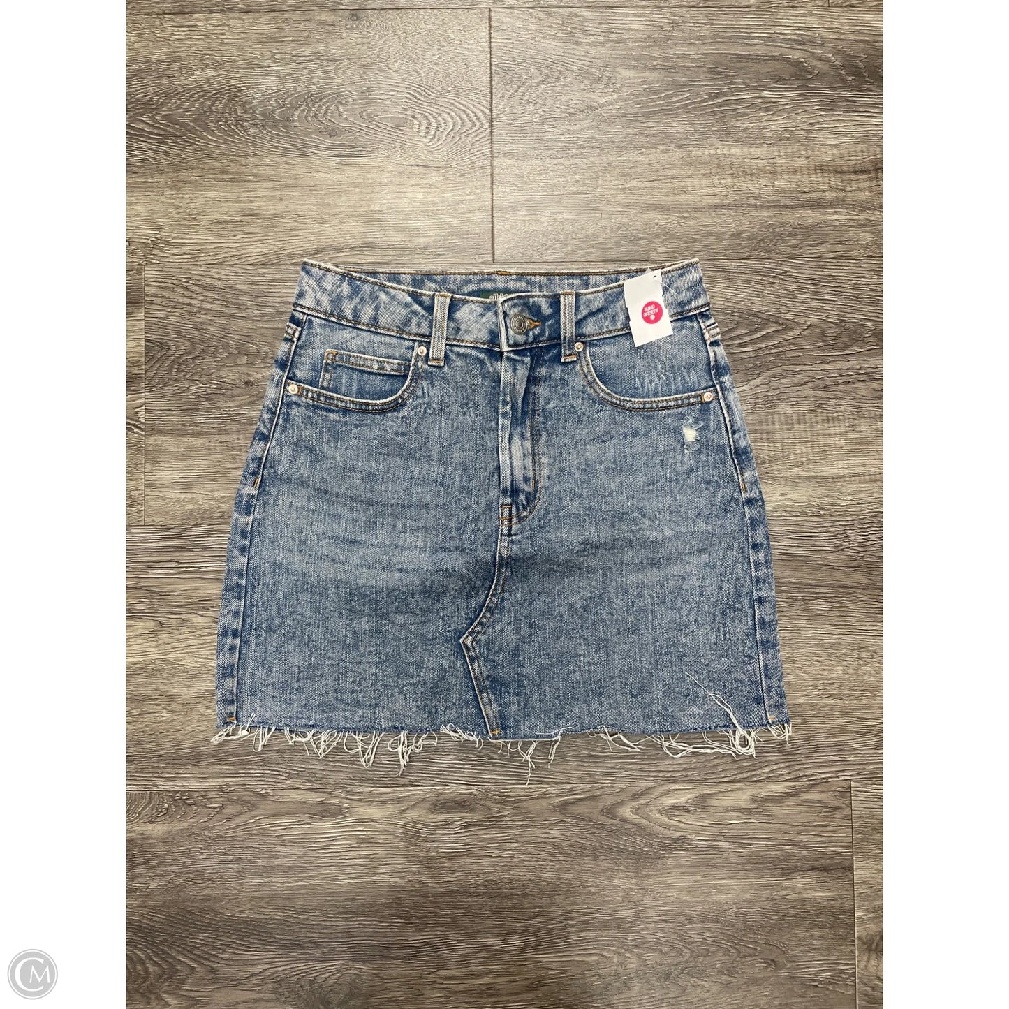 Skirt Mini & Short By Wild Fable In Blue Denim, Size: S