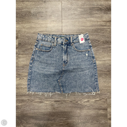 Skirt Mini & Short By Wild Fable In Blue Denim, Size: S