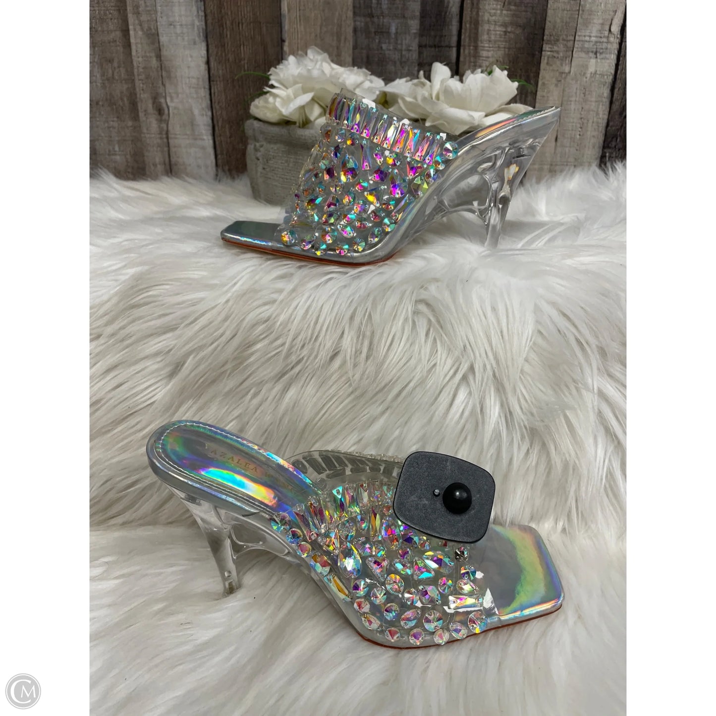 Shoes Heels Stiletto By Cme In Clear, Size: 7
