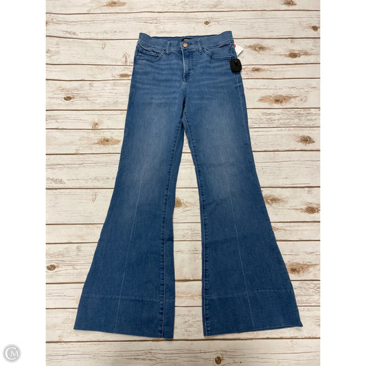 Jeans Wide Leg By Express In Blue Denim, Size: 4