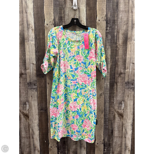 Dress Designer By Lilly Pulitzer In Blue & Green, Size: M