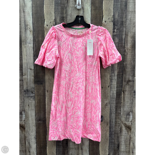 Dress Designer By Lilly Pulitzer In Pink & White, Size: S