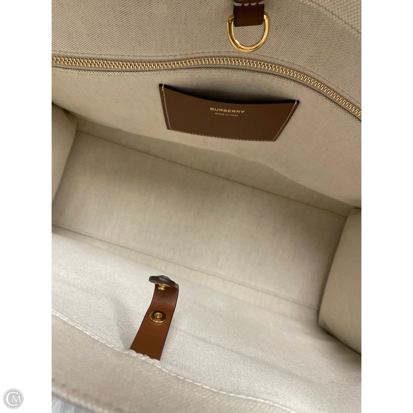 Tote Luxury Designer By Burberry, Size: Medium