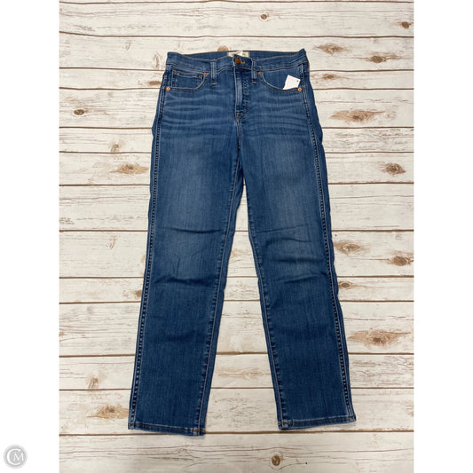 Jeans Cropped By Madewell In Blue Denim, Size: 4
