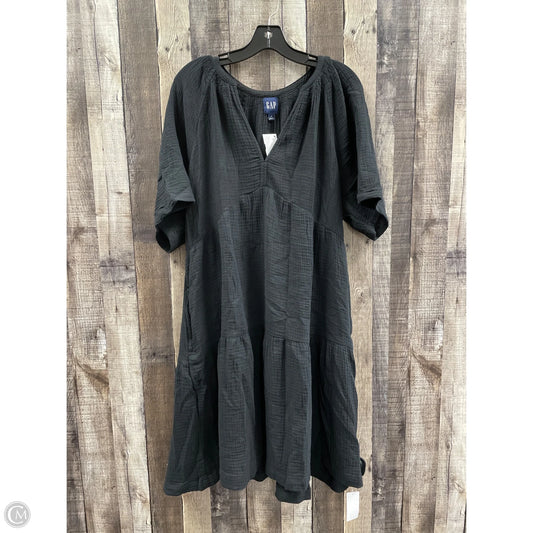 Dress Casual Midi By Gap In Black, Size: M