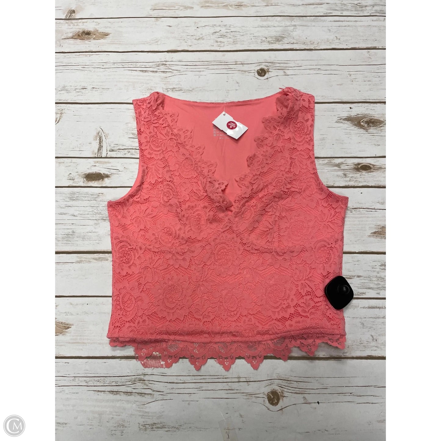 Top Sleeveless By Cme In Coral, Size: M