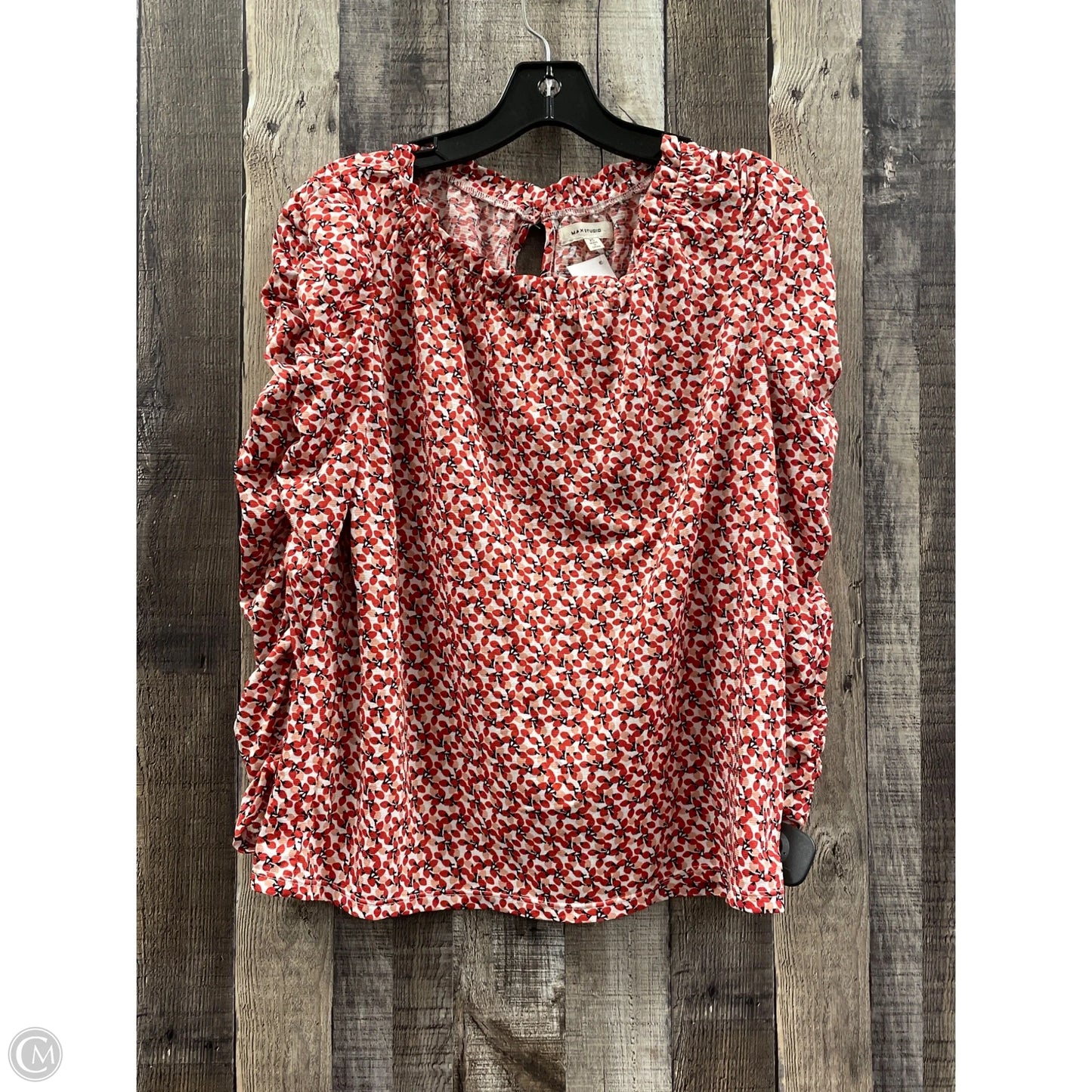 Top Long Sleeve By Max Studio In Red, Size: Xs