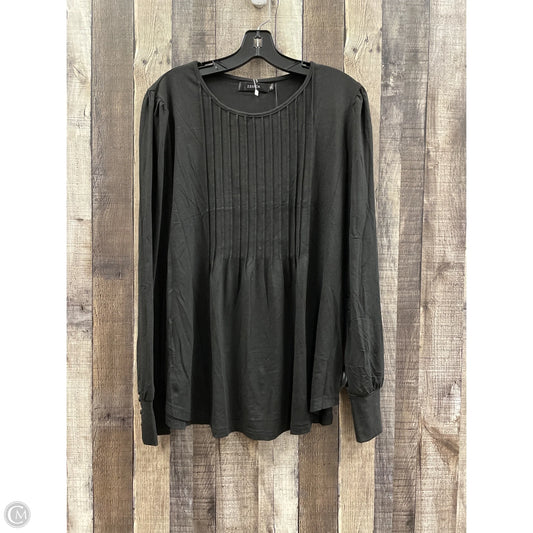 Top Long Sleeve By Cme In Black, Size: Xl